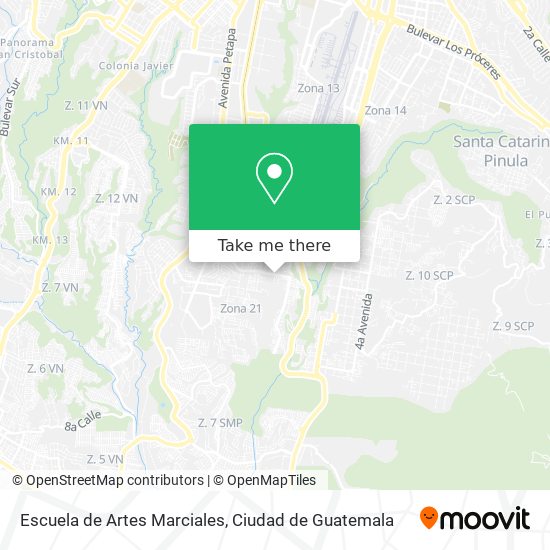 Escuela de Artes Marciales map