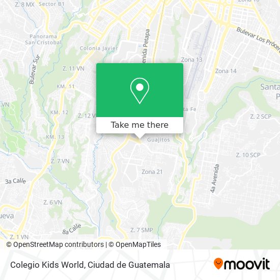 Mapa de Colegio Kids World