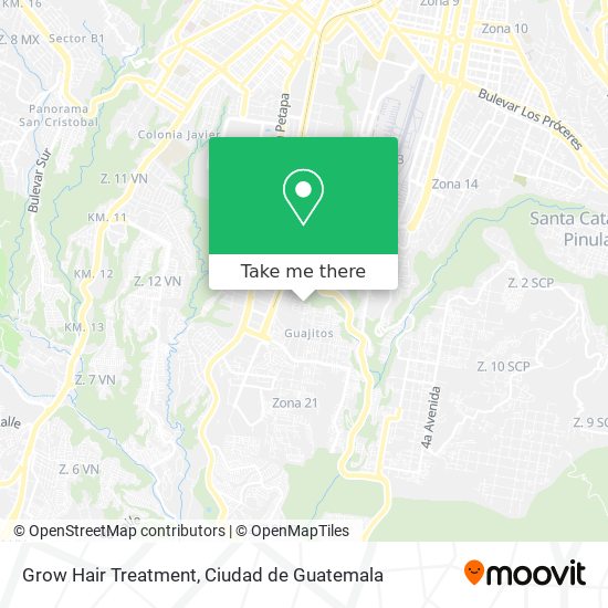 Mapa de Grow Hair Treatment