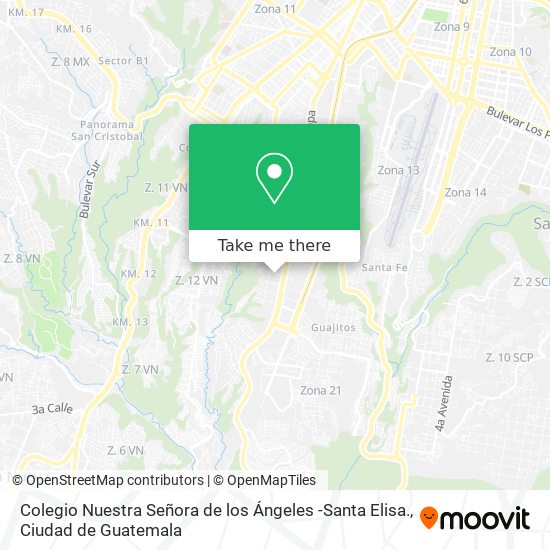 Colegio Nuestra Señora de los Ángeles -Santa Elisa. map