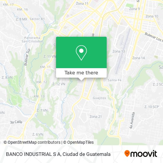 BANCO INDUSTRIAL S A map