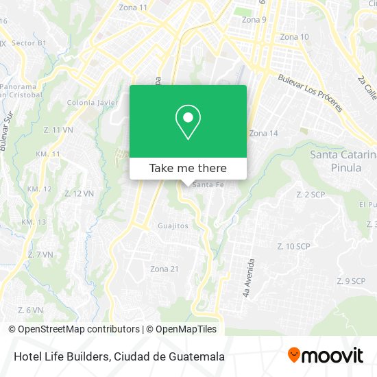 Mapa de Hotel Life Builders