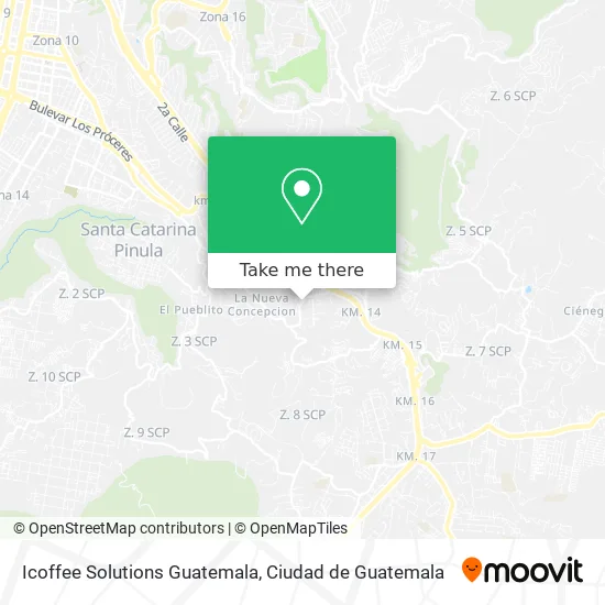 Icoffee Solutions Guatemala map
