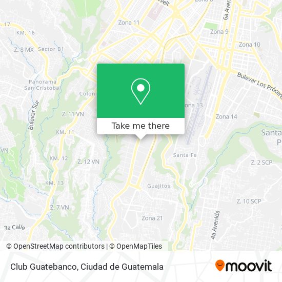 Club Guatebanco map