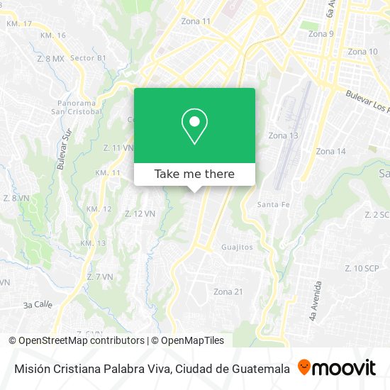 Misión Cristiana Palabra Viva map