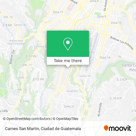 Carnes San Martin map