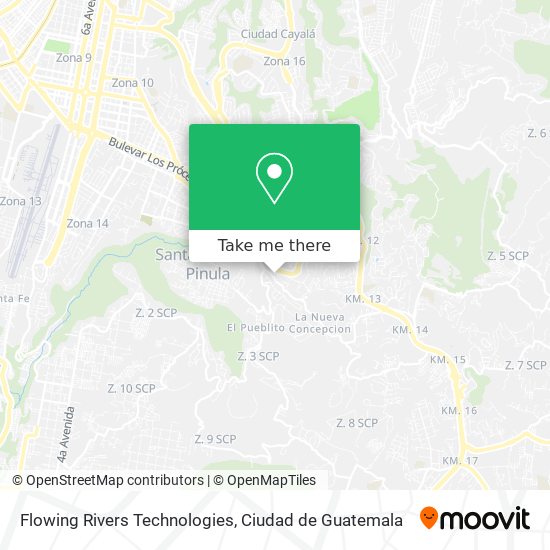 Flowing Rivers Technologies map