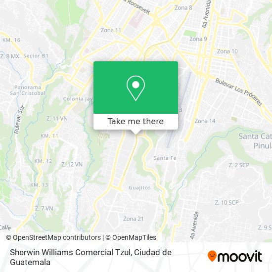 Sherwin Williams Comercial Tzul map