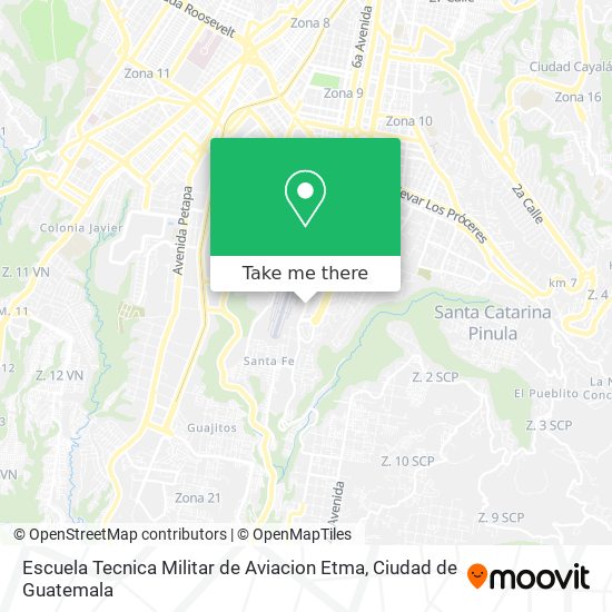 Escuela Tecnica Militar de Aviacion Etma map