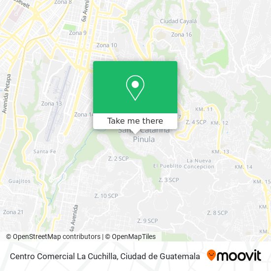 Mapa de Centro Comercial La Cuchilla