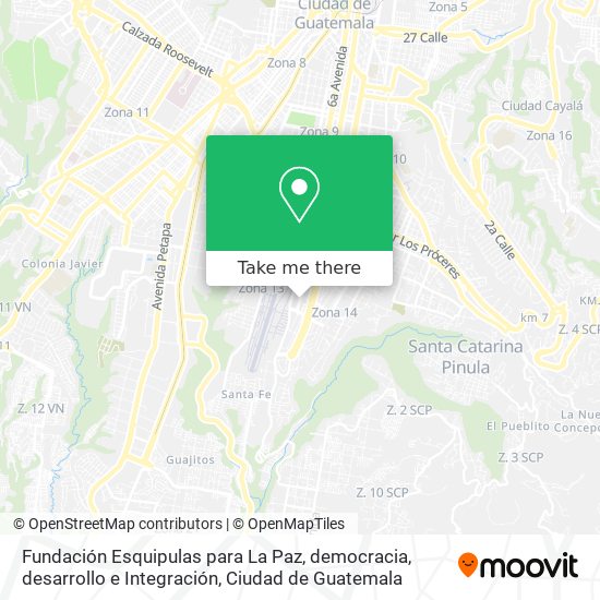 Mapa de Fundación Esquipulas para La Paz, democracia, desarrollo e Integración