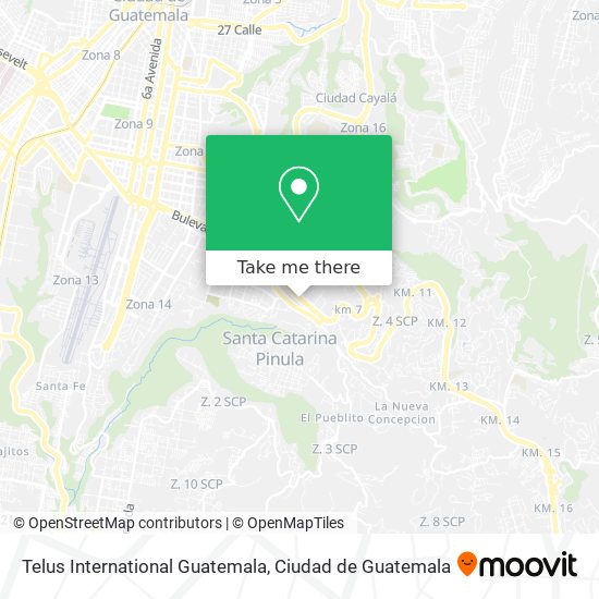 Telus International Guatemala map