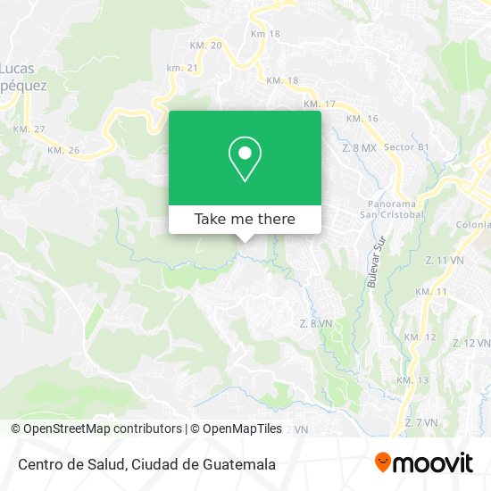 Mapa de Centro de Salud