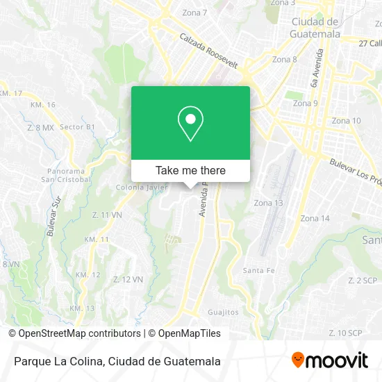 Mapa de Parque La Colina