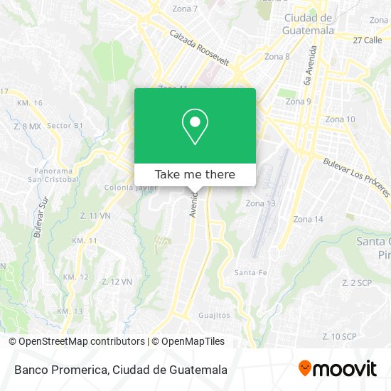 Banco Promerica map