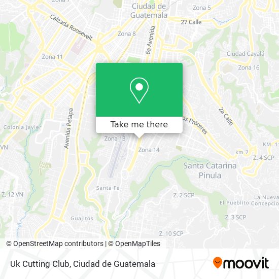 Mapa de Uk Cutting Club