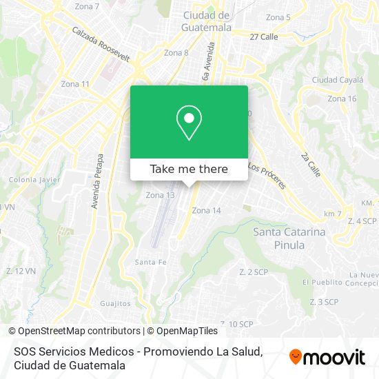 SOS Servicios Medicos - Promoviendo La Salud map