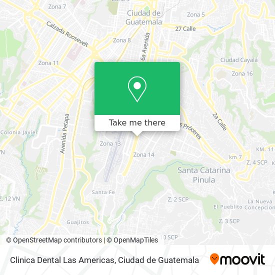 Clinica Dental Las Americas map