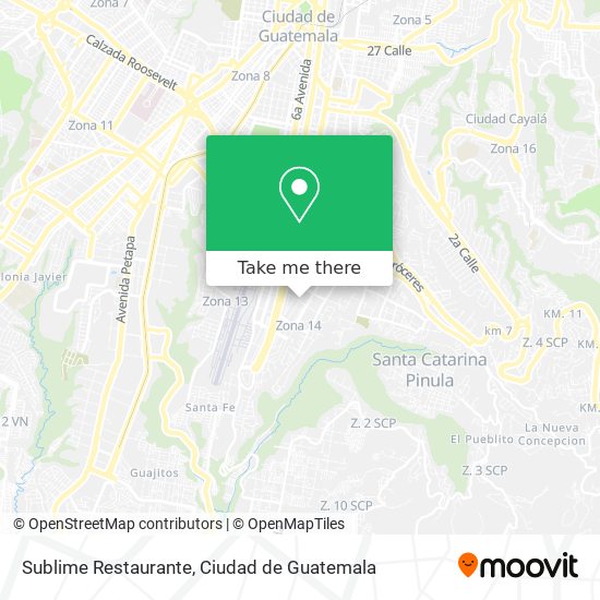 Sublime Restaurante map