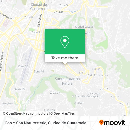 Con.Y Spa Naturostetic map