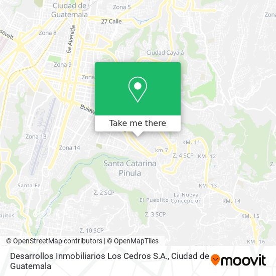 Desarrollos Inmobiliarios Los Cedros S.A. map