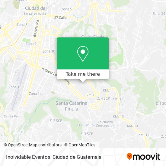 Inolvidable Eventos map