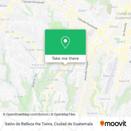 Salón de Belleza the Twins map