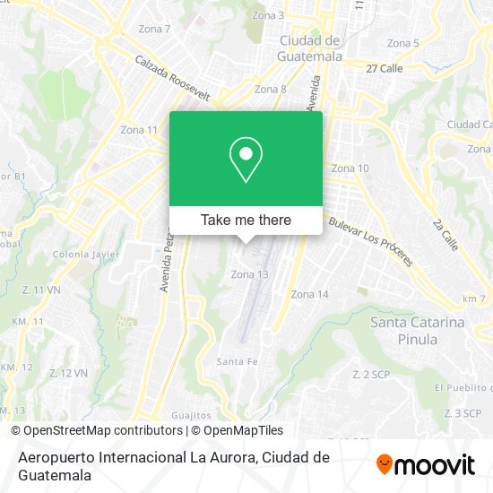 Aeropuerto Internacional La Aurora map