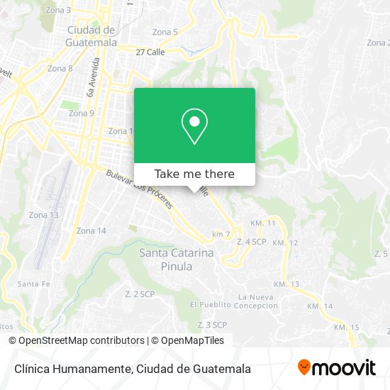 Clínica Humanamente map