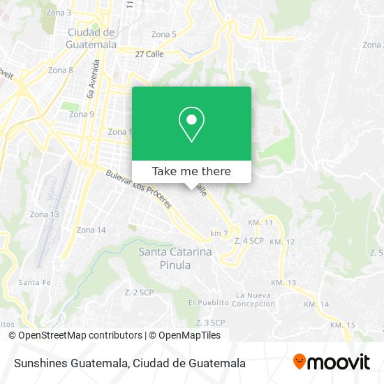 Sunshines Guatemala map