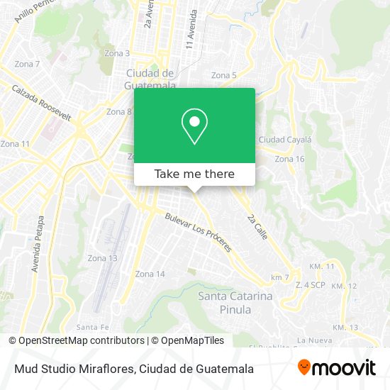 Mud Studio Miraflores map