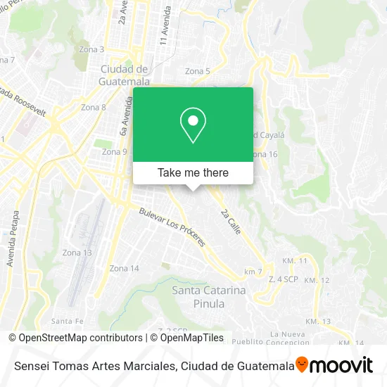 Sensei Tomas Artes Marciales map
