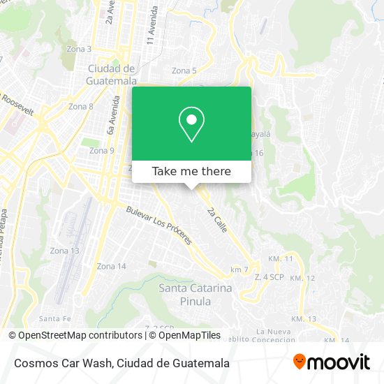 Mapa de Cosmos Car Wash