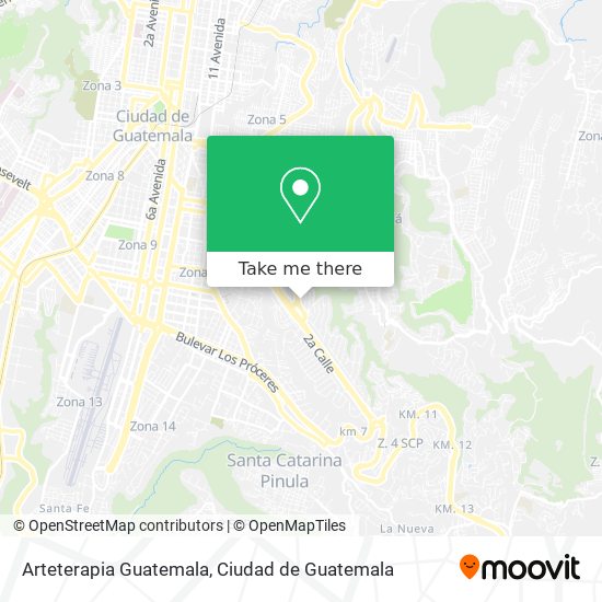 Arteterapia Guatemala map