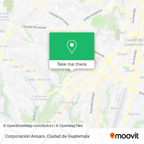 Corporacion Ansaro map