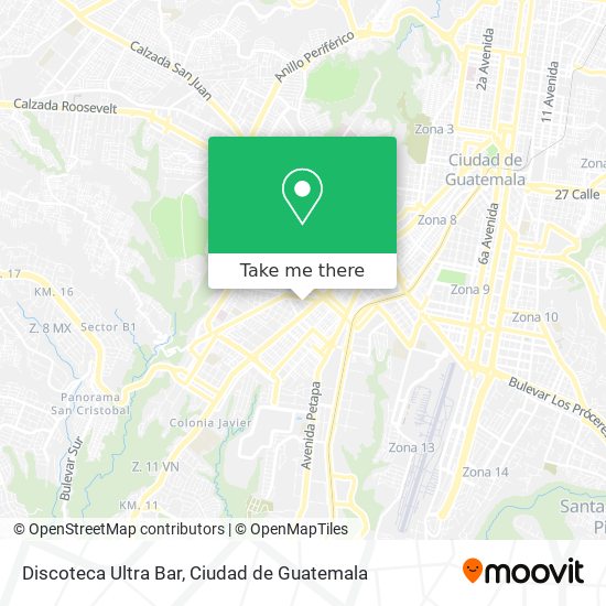 Discoteca Ultra Bar map
