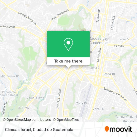 Clinicas Israel map