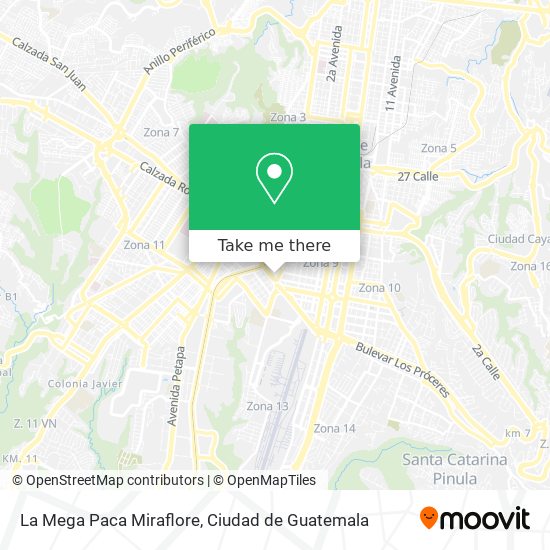 La Mega Paca Miraflore map
