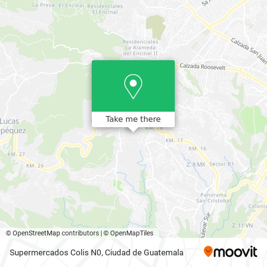 Mapa de Supermercados Colis N0