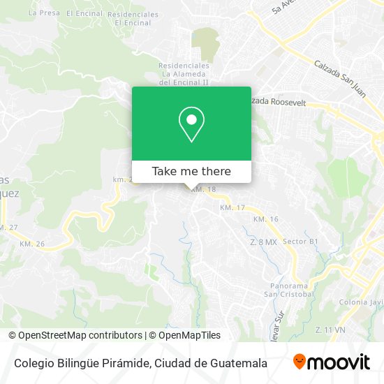 Mapa de Colegio Bilingüe Pirámide