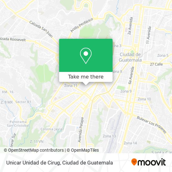 Unicar Unidad de Cirug map