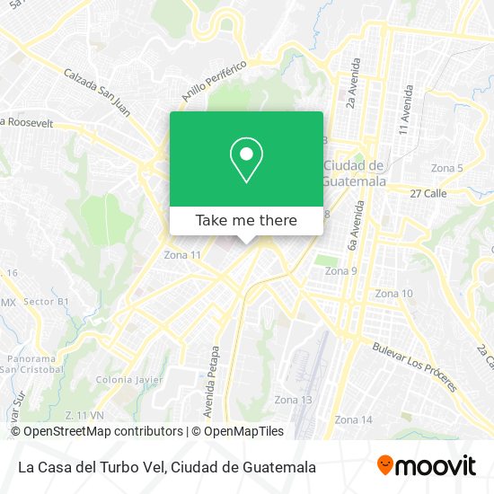 Mapa de La Casa del Turbo Vel