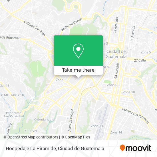 Hospedaje La Piramide map