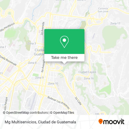 Mapa de Mg Multiservicios