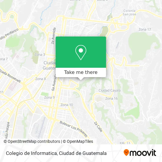 Colegio de Informatica map