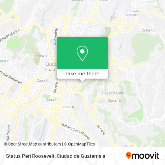 Mapa de Status Peri Roosevelt