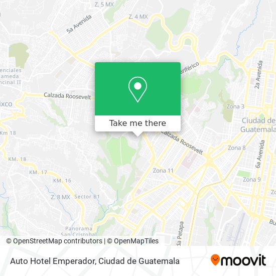 Auto Hotel Emperador map