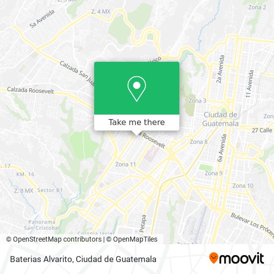 Baterias Alvarito map