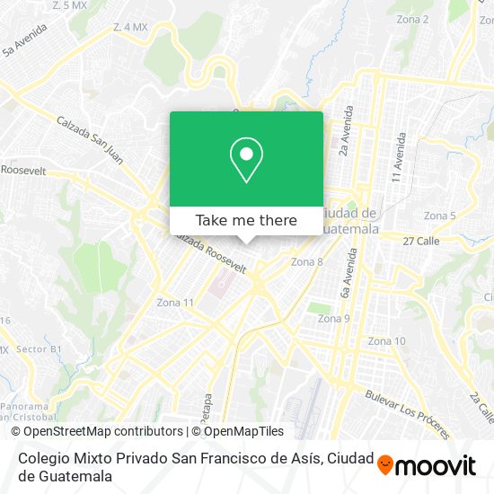 Colegio Mixto Privado San Francisco de Asís map