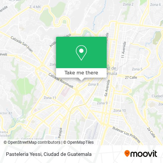 Mapa de Pasteleria Yessi